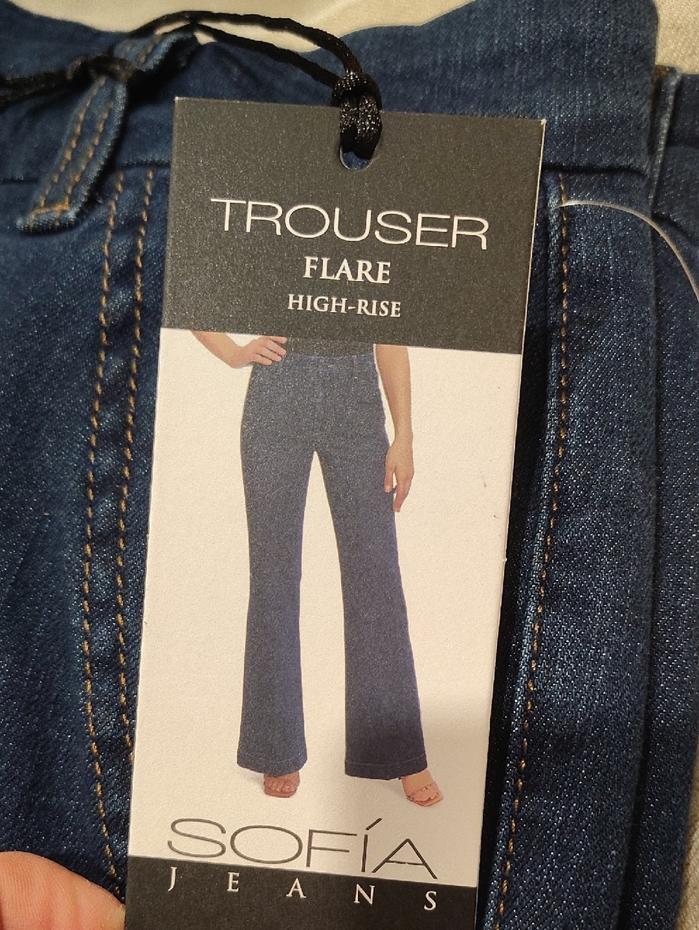 sofia By Sofia Vergara NWT Trouser Flare Jeans - Picture 2 of 5